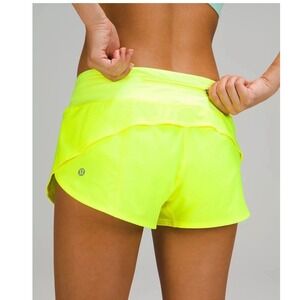 lululemon athletica Neon Yellow Athletic Shorts